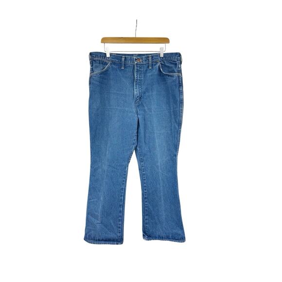 Vintage Wrangler Men’s Jeans Made In The USA W14DN Blue Jeans Workwear 40X29 - Picture 2 of 7